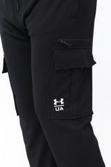 Men's Imported UA Cargo Black Trousers