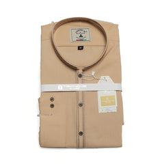 Men’s Embrioded Shalwar Qameez- Peach -BC1030 - button & threads