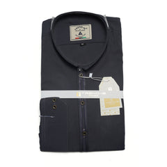 Men’s Embrioded Shalwar Qameez- Dark Grey -BC1025 - button & threads