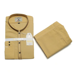 Men’s Embrioded Shalwar Qameez- Skin -BC1026 - button & threads