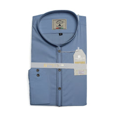 Men’s Embrioded Shalwar Qameez- Sky -BC1024 - button & threads