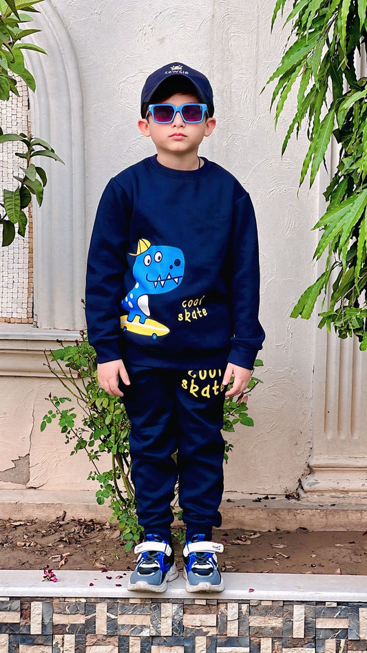 Button & Threads™ Boy/Girls Skates Blue Track Suit