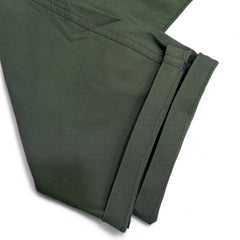 Men Stretchable Safari Suit- Dark Olive Green - button & threads