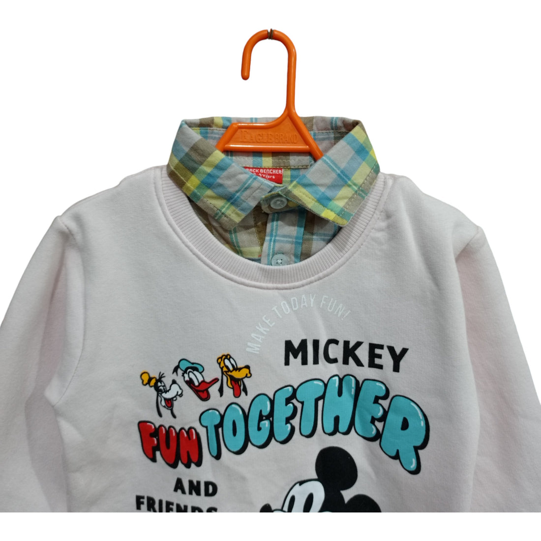 Button & Threads™ Boy Sweet Printed Collar Shirt Peach - button & threads
