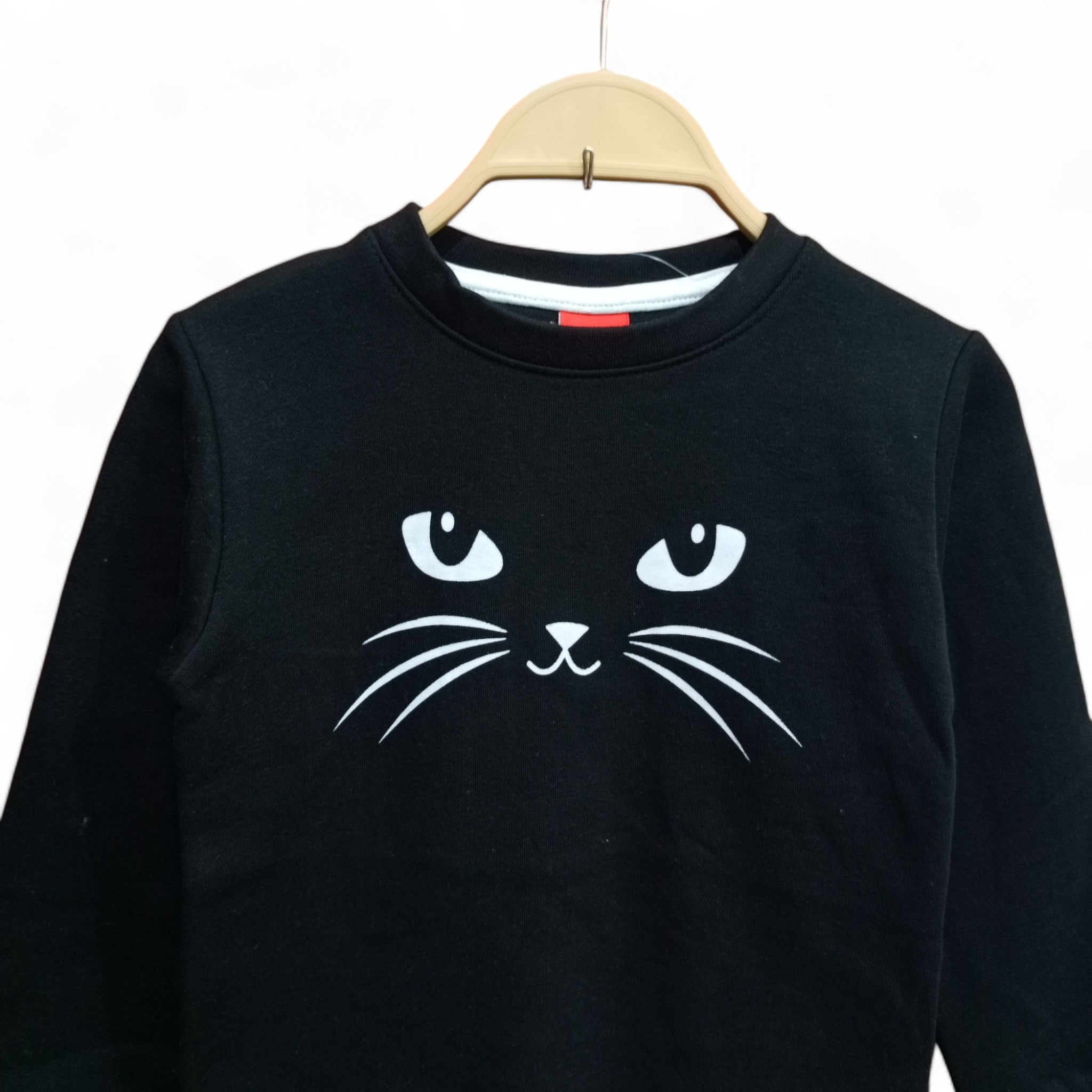 Button & Threads™ Boy/Girls Cat Print Black Track Suit - button & threads