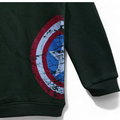 Button & Threads™ Boy/Girls Captain America Olive Green Track Suit - button & threads