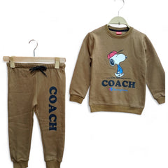 Button & Threads™ Boy/Girls Coach Brown Track Suit - button & threads