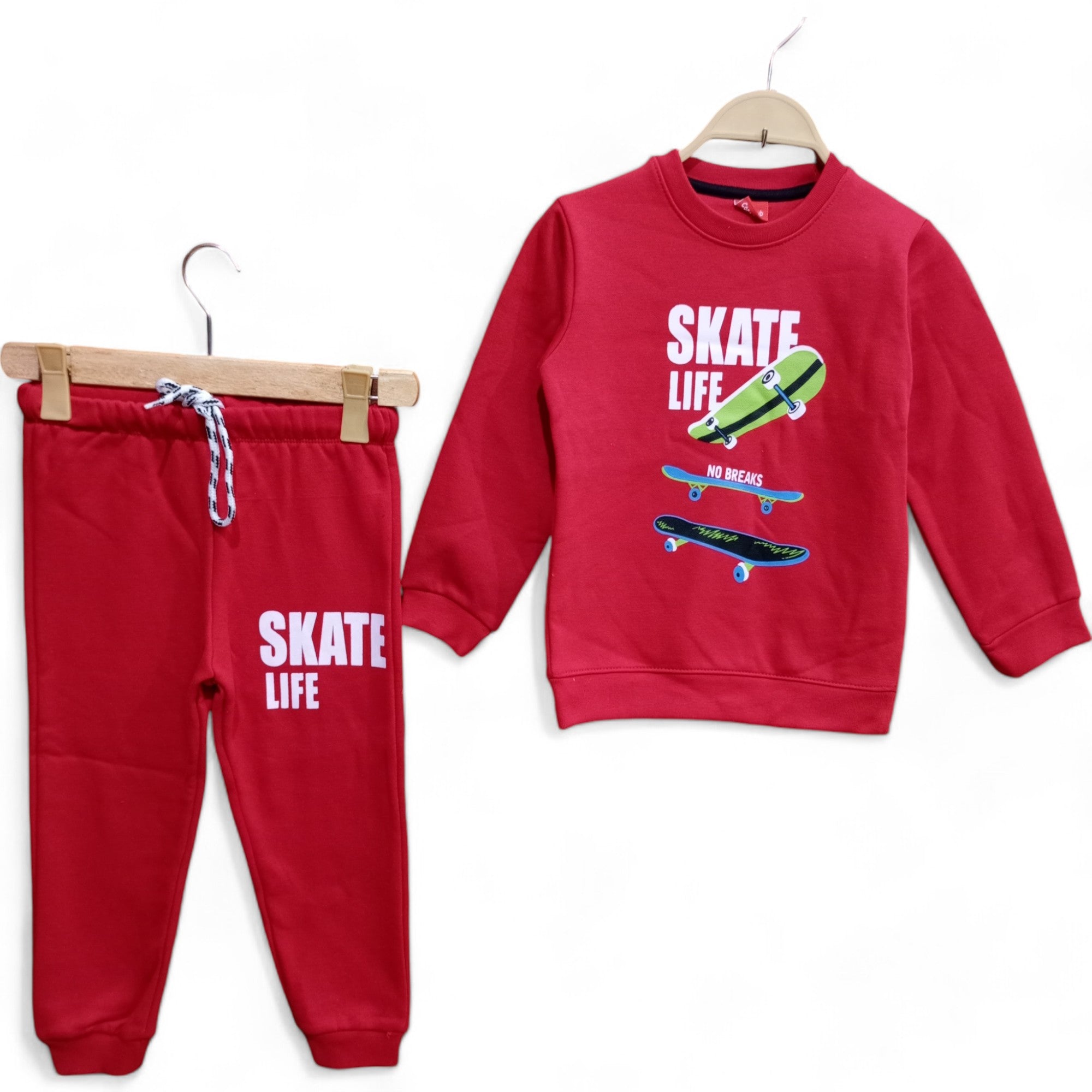 Button & Threads™ Boy/Girls Skates Red Track Suit - button & threads