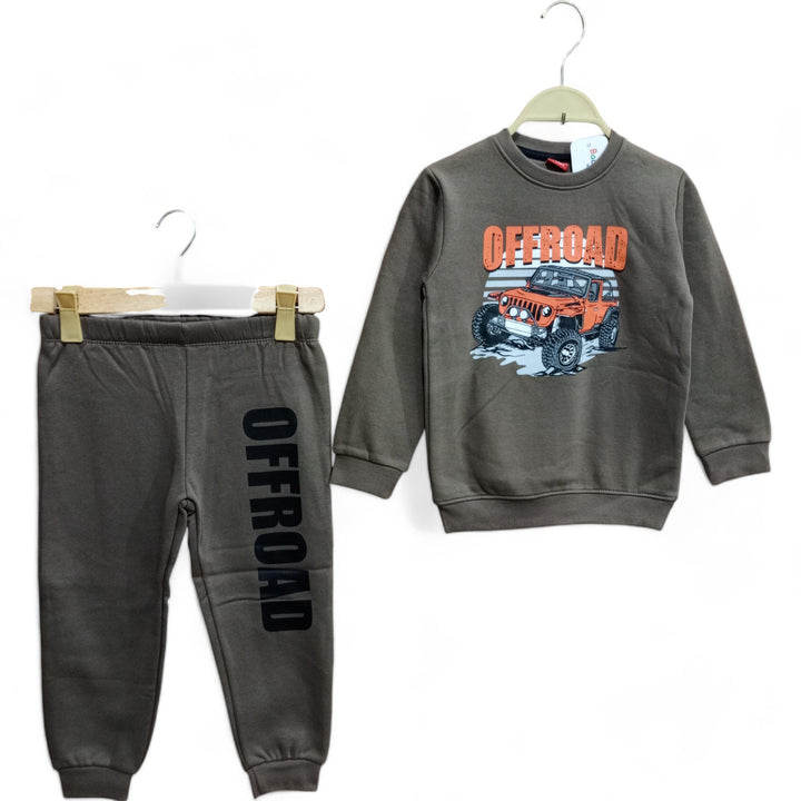Button & Threads™ Boy/Girls Off Road Brown Track Suit - button & threads