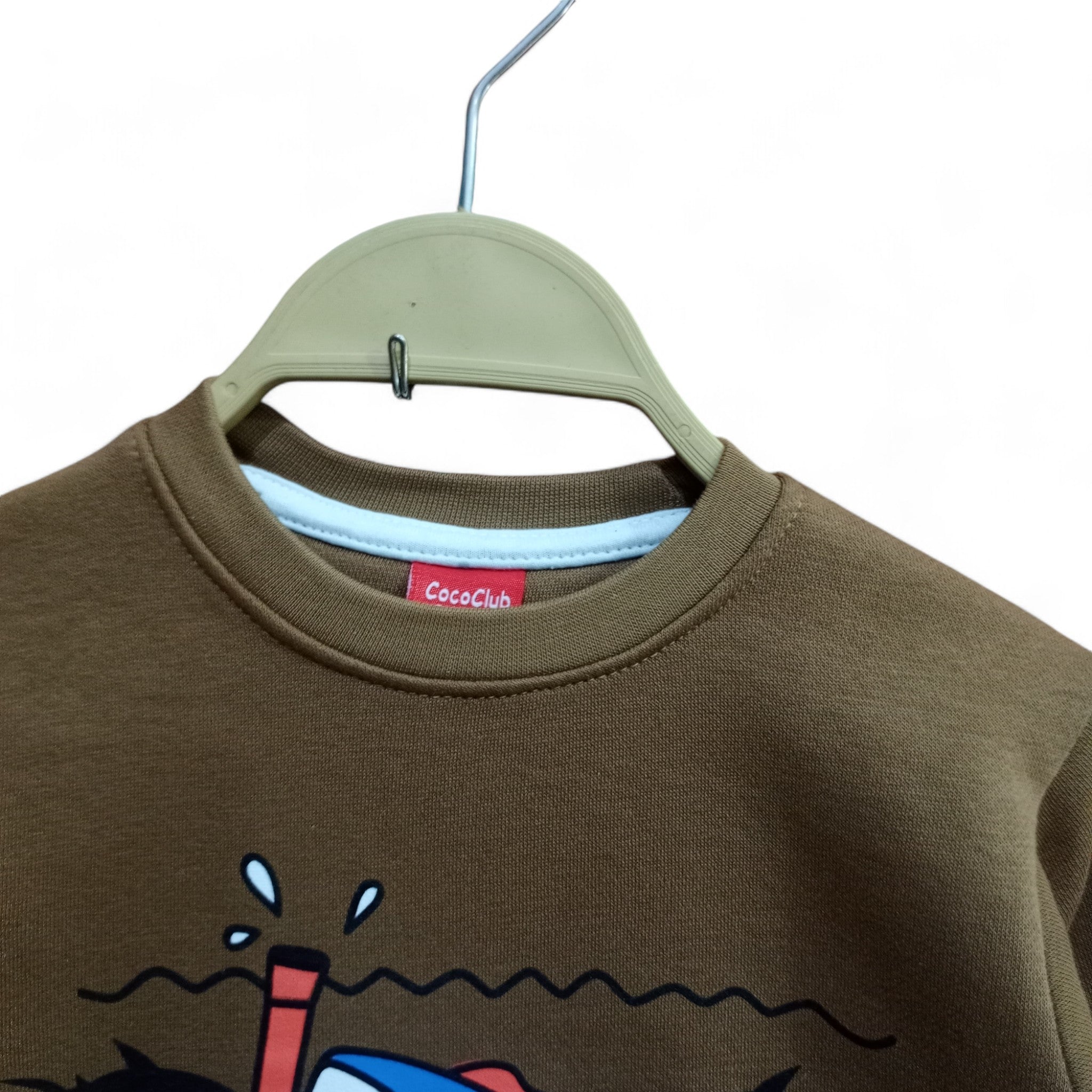Button & Threads™ Boy/Girls Shark Brown Sweet Shirt - button & threads