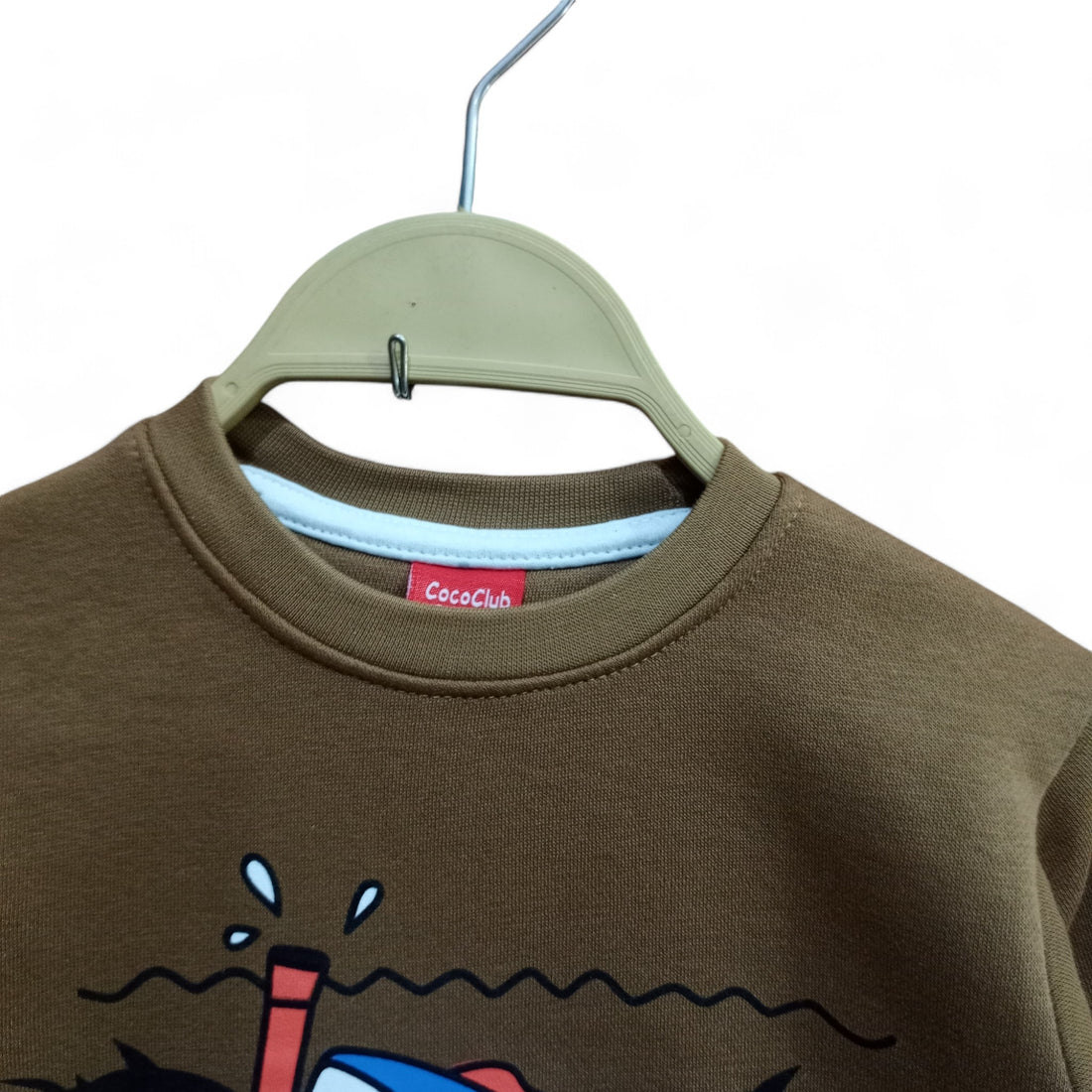 Button & Threads™ Boy/Girls Shark Brown Sweet Shirt - button & threads