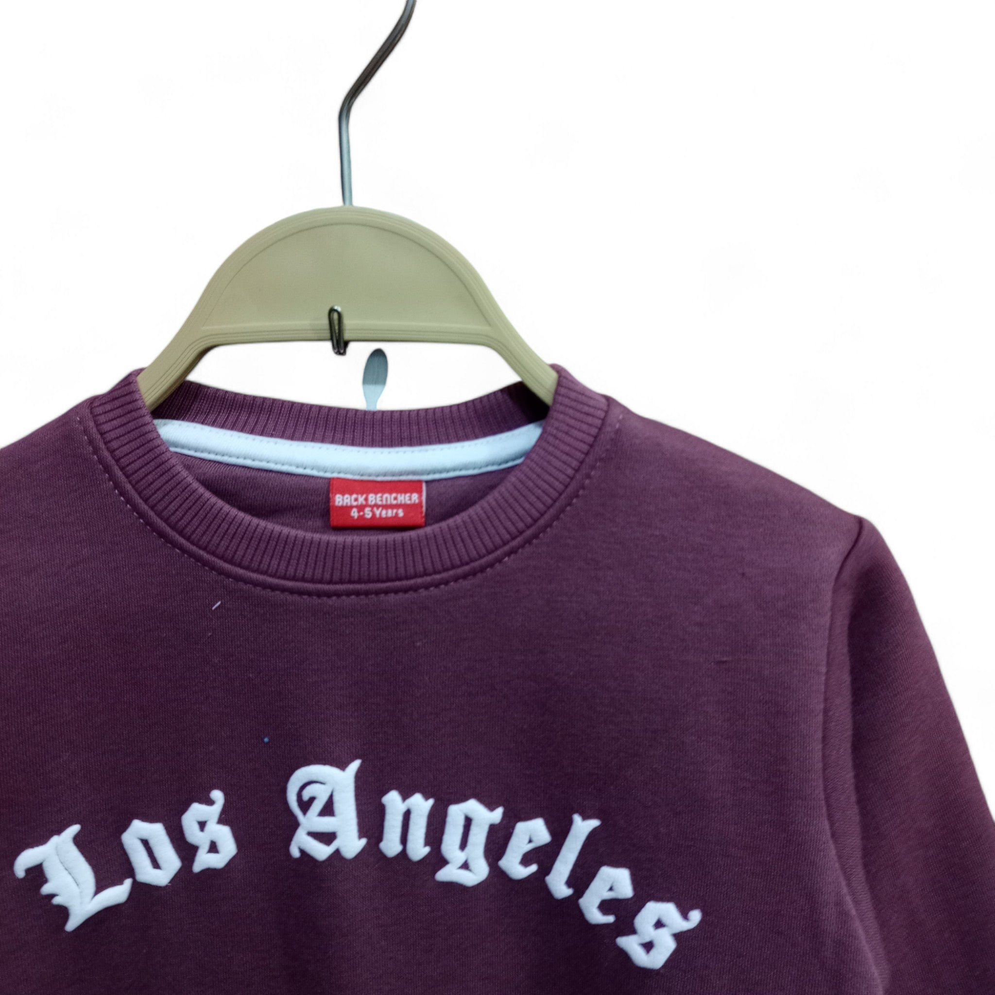 Button & Threads™ Boy/Girls Los Angles Plum  Sweet Shirt - button & threads