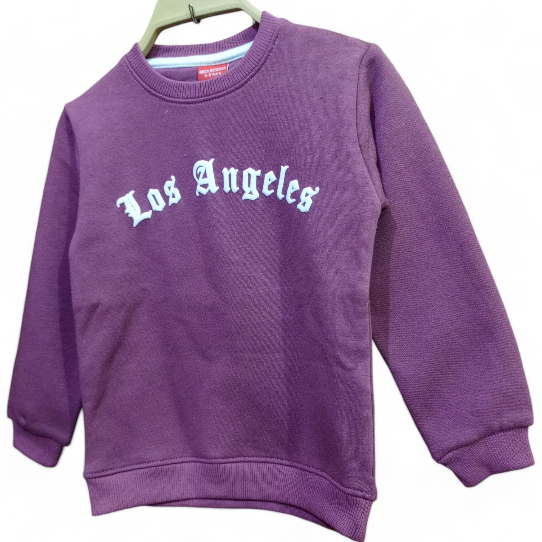 Button & Threads™ Boy/Girls Los Angles Plum  Sweet Shirt - button & threads