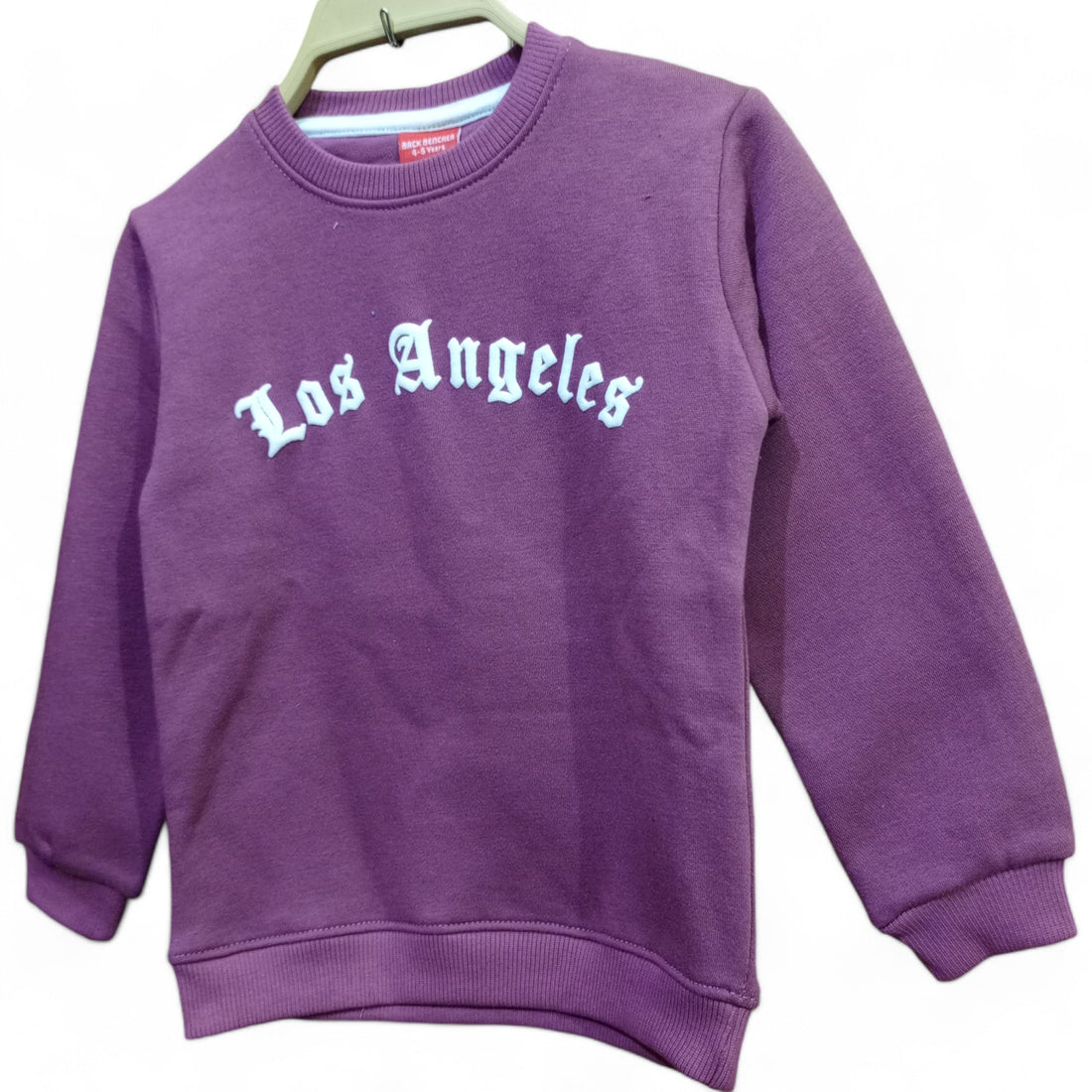 Button & Threads™ Boy/Girls Los Angles Plum  Sweet Shirt - button & threads