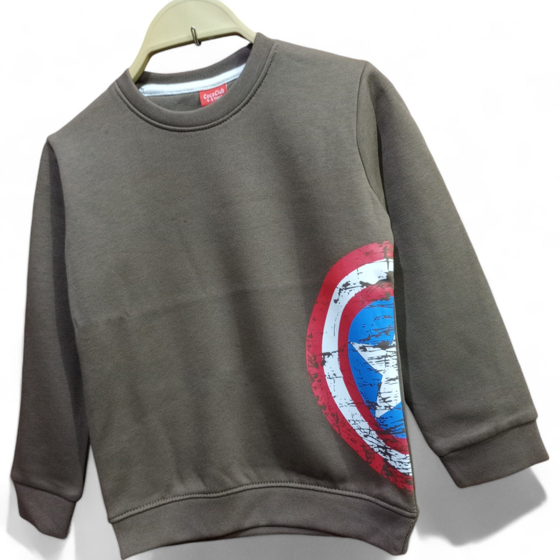 Button & Threads™ Boy/Girls Caption America Sweet Shirt - button & threads