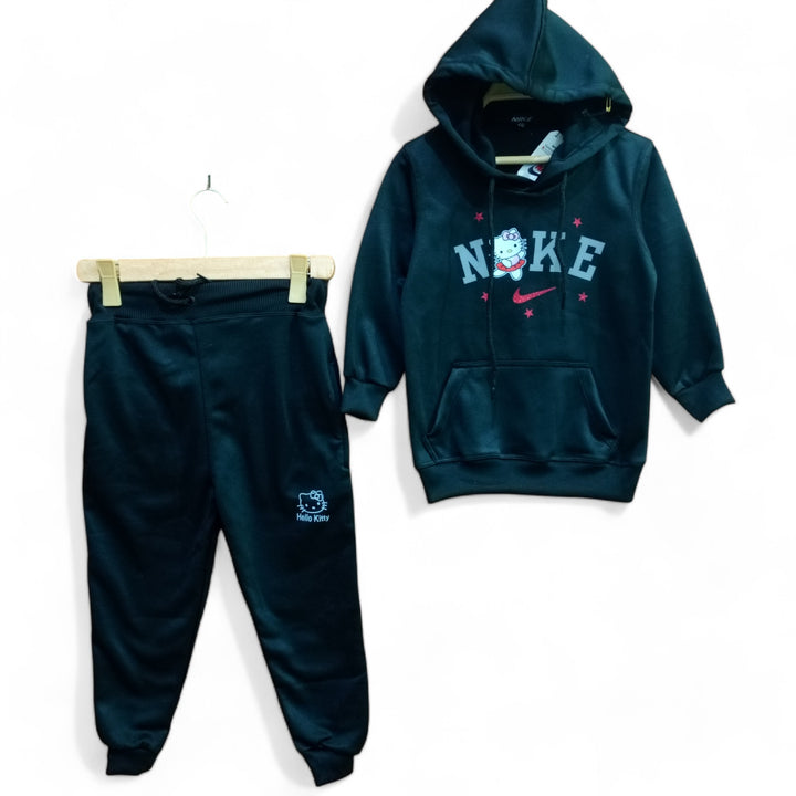 Button & Threads™ Girls Ni-ke Kitten Jet Black Track Suit - button & threads