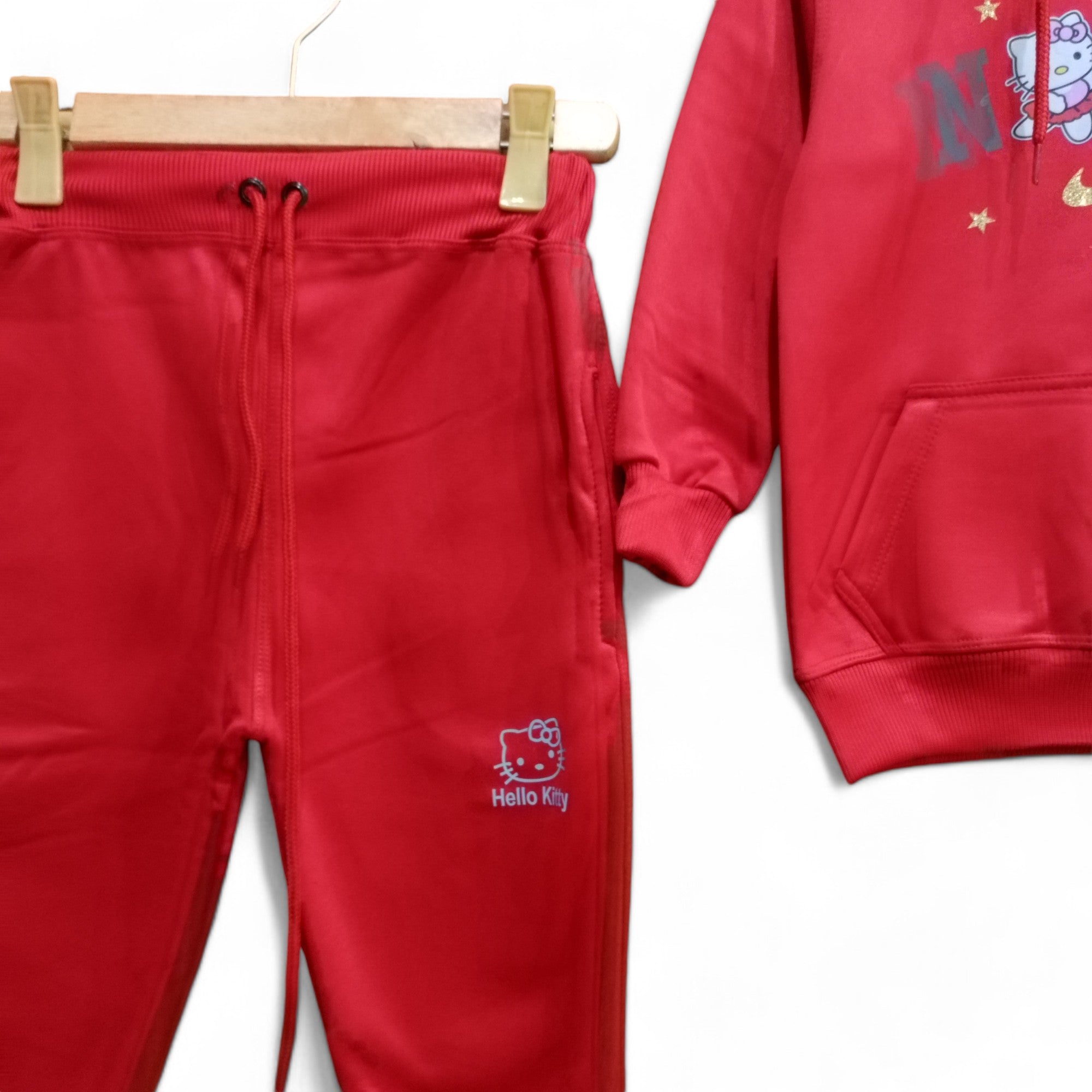 Button & Threads™ Girls Ni-ke Kitten Jet Red Track Suit - button & threads