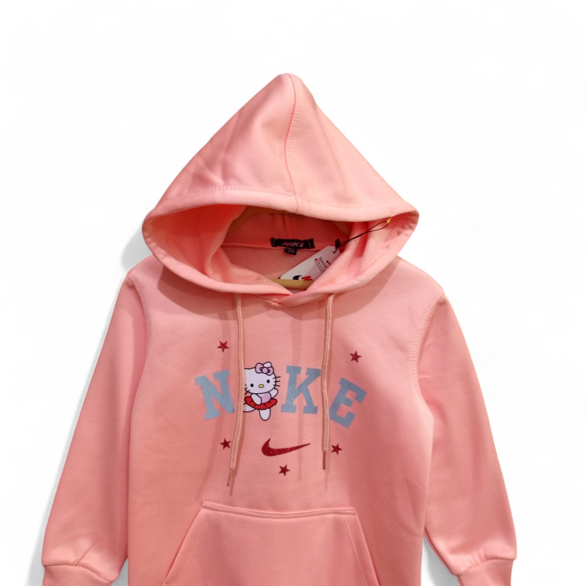 Button & Threads™ Girls Ni-ke Kitten Baby Pink Track Suit - button & threads