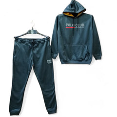 Button & Threads™ MEN'S PO-LO CLUB Dry Fit Fleece Track Suit-Steel Grey