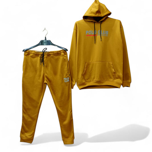 Button & Threads™ MEN'S PO-LO CLUB Dry Fit Fleece Track Suit-Mustrad