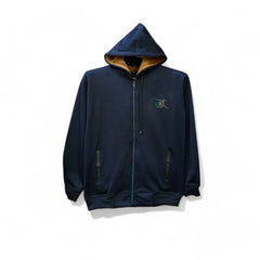 Button & Threads™ MEN'S Pocket Zipper Dry Fit Fleece Track Suit-Navy Blue