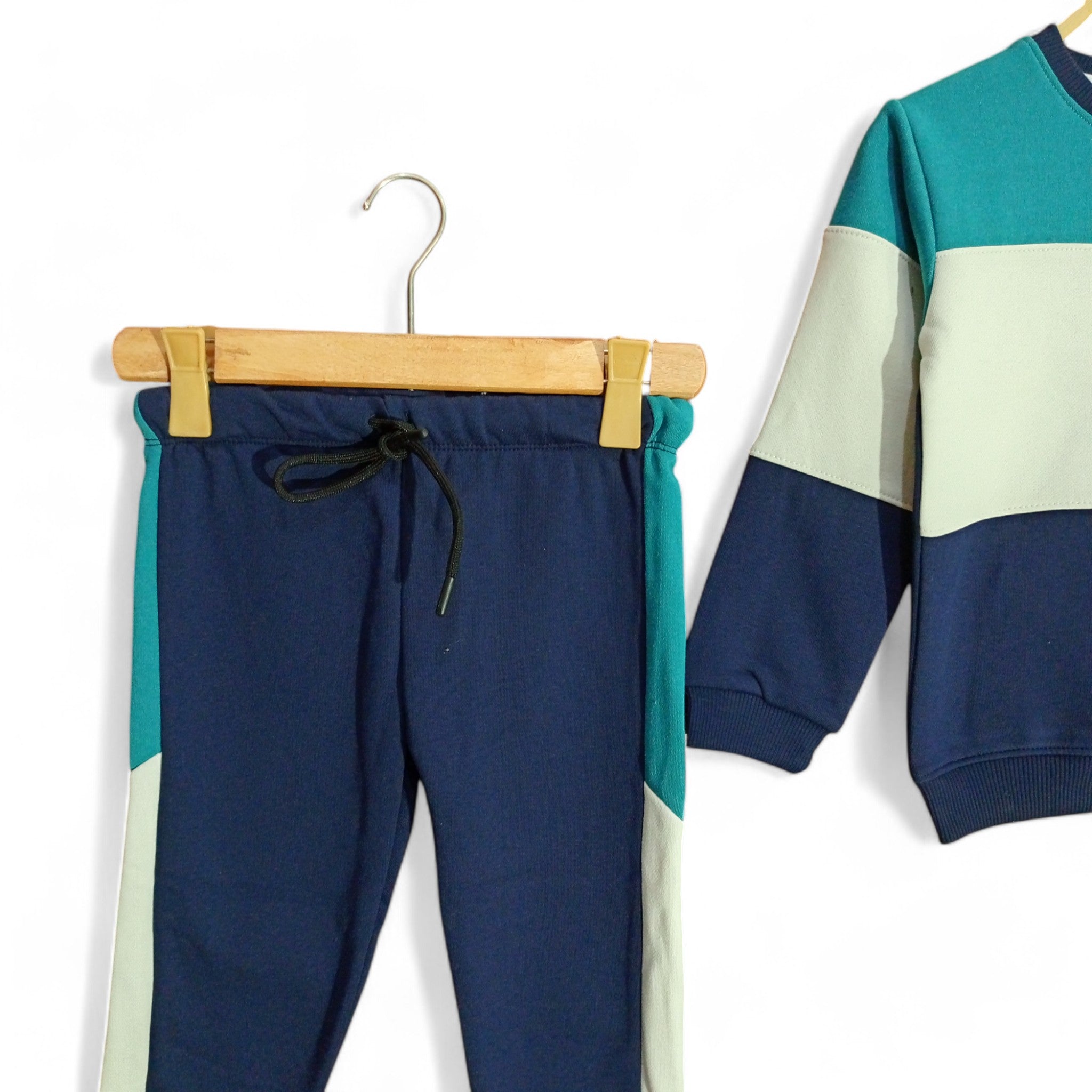 Button & Threads™ Boy/Girls Blue  Panel Track Suit - button & threads