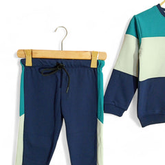 Button & Threads™ Boy/Girls Blue  Panel Track Suit - button & threads