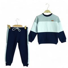 Button & Threads™ Boy/Girls Grey Panel Track Suit - button & threads