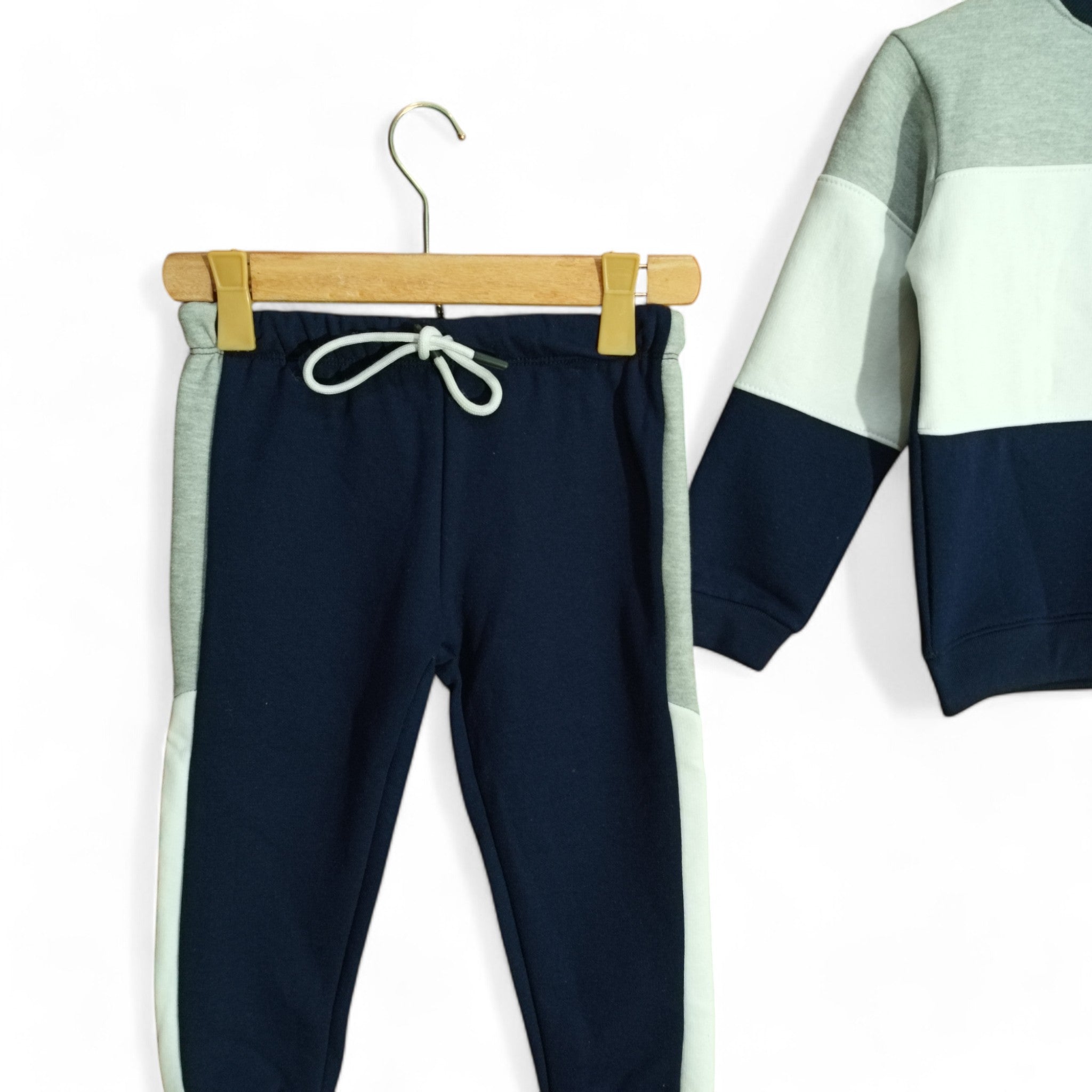 Button & Threads™ Boy/Girls Grey Panel Track Suit - button & threads