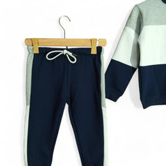 Button & Threads™ Boy/Girls Grey Panel Track Suit - button & threads