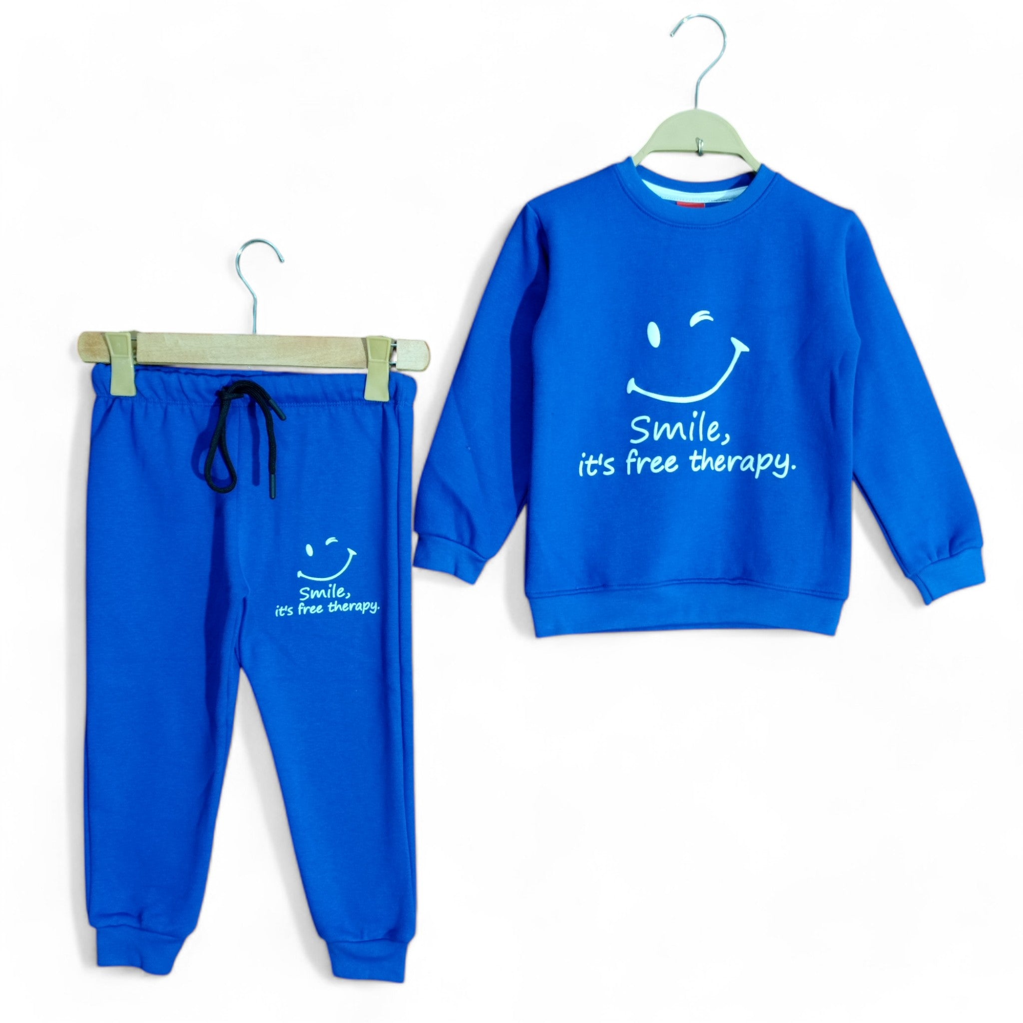 Button & Threads™ Boy/Girls Smile Blue Track Suit - button & threads