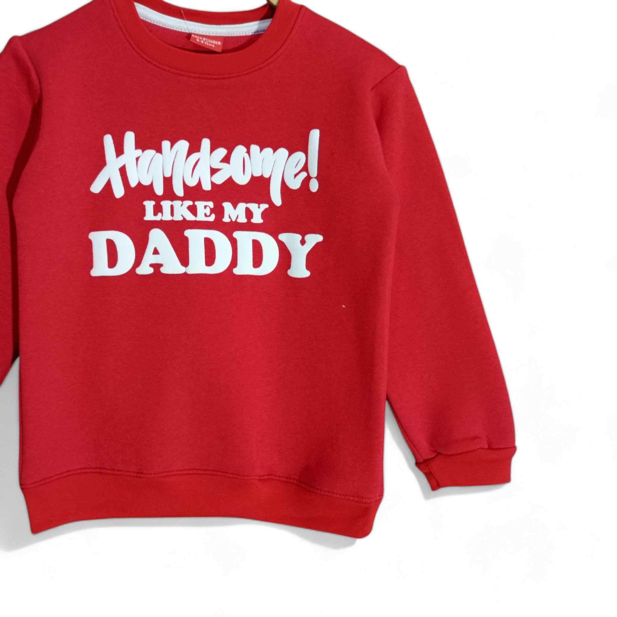Button & Threads™ Boy/Girls Hand Some Daddy Red Track Suit - button & threads