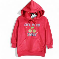 Button & Threads™ Girls Cherry Red Hoody Track Suit