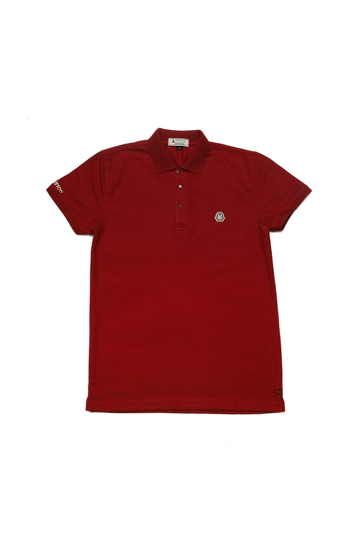 Button & Threads Men's Mehroon Executive Collar Shirt - button & threads