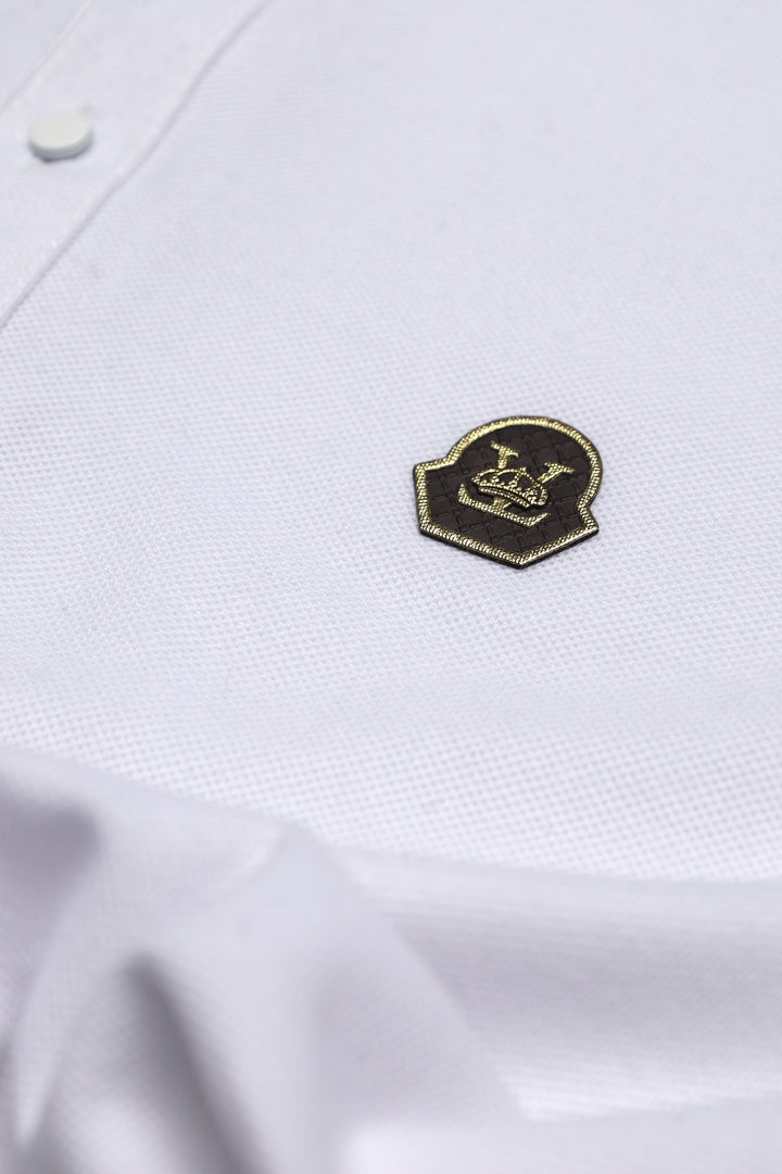Button & Threads Men's White Executive Collar Shirt - button & threads