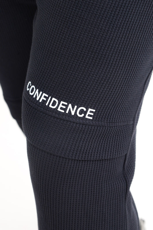 Button & Threads Men's Jordon Charcoal Jacquard Trousers - button & threads