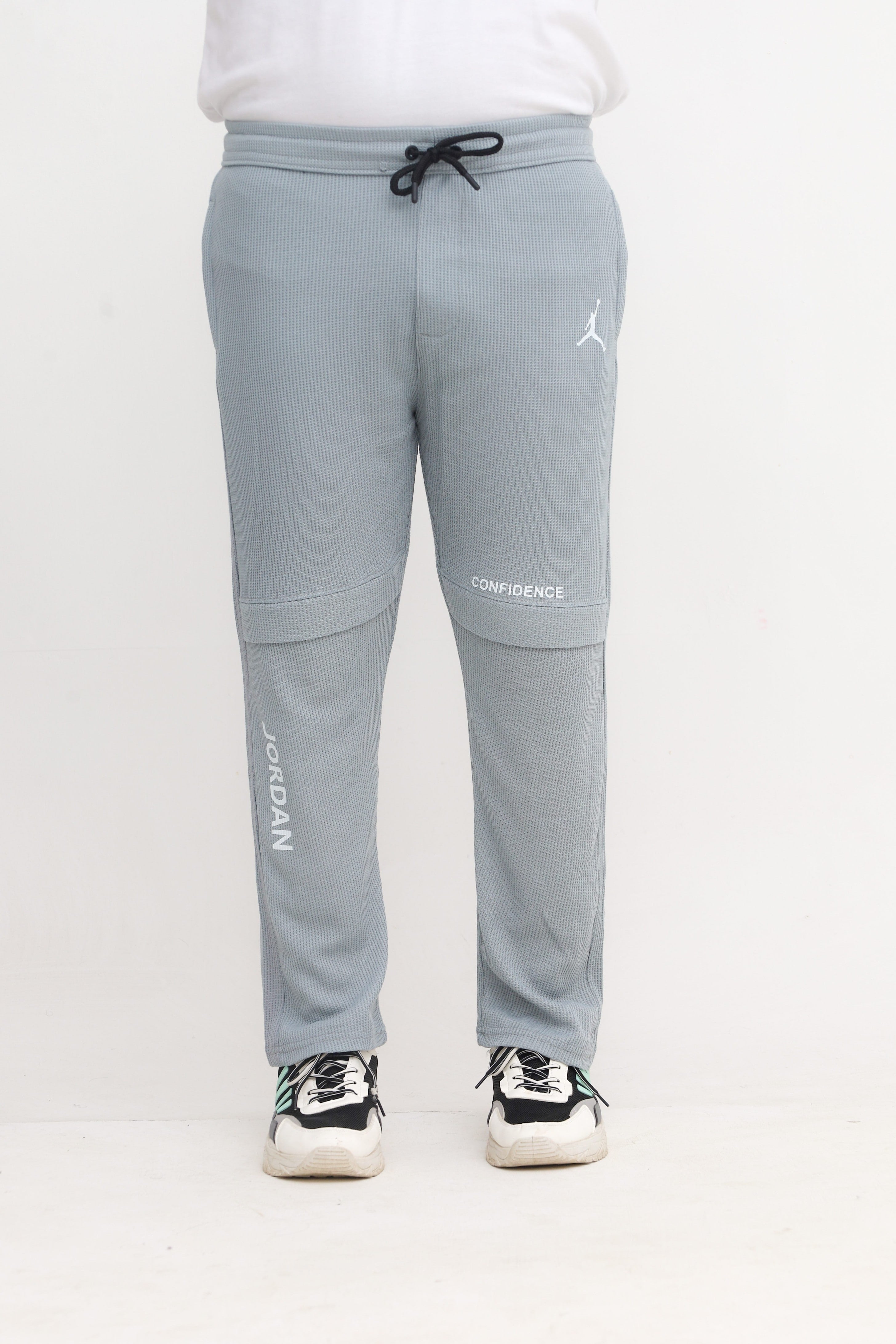 Button & Threads Men's Jordon Silver Jacquard Trousers - button & threads
