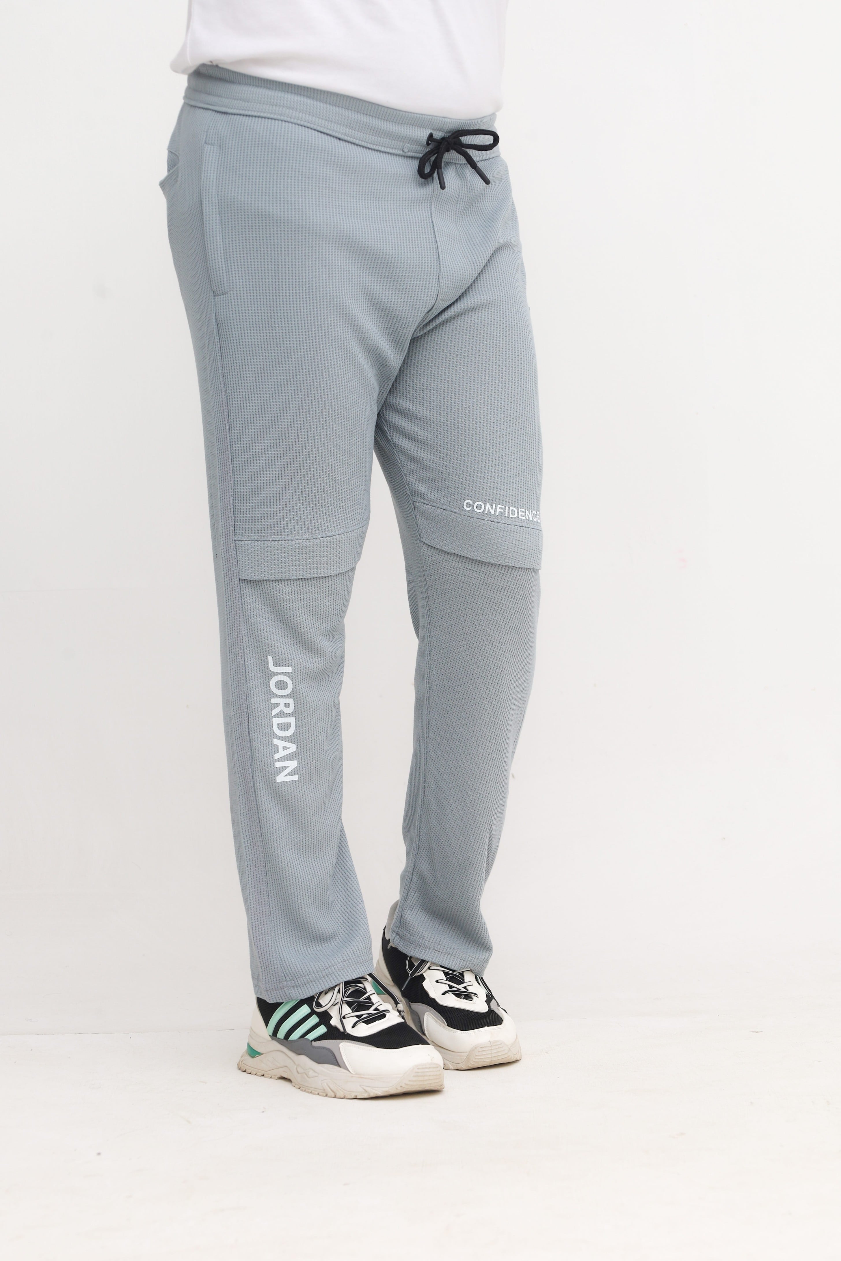 Button & Threads Men's Jordon Silver Jacquard Trousers - button & threads
