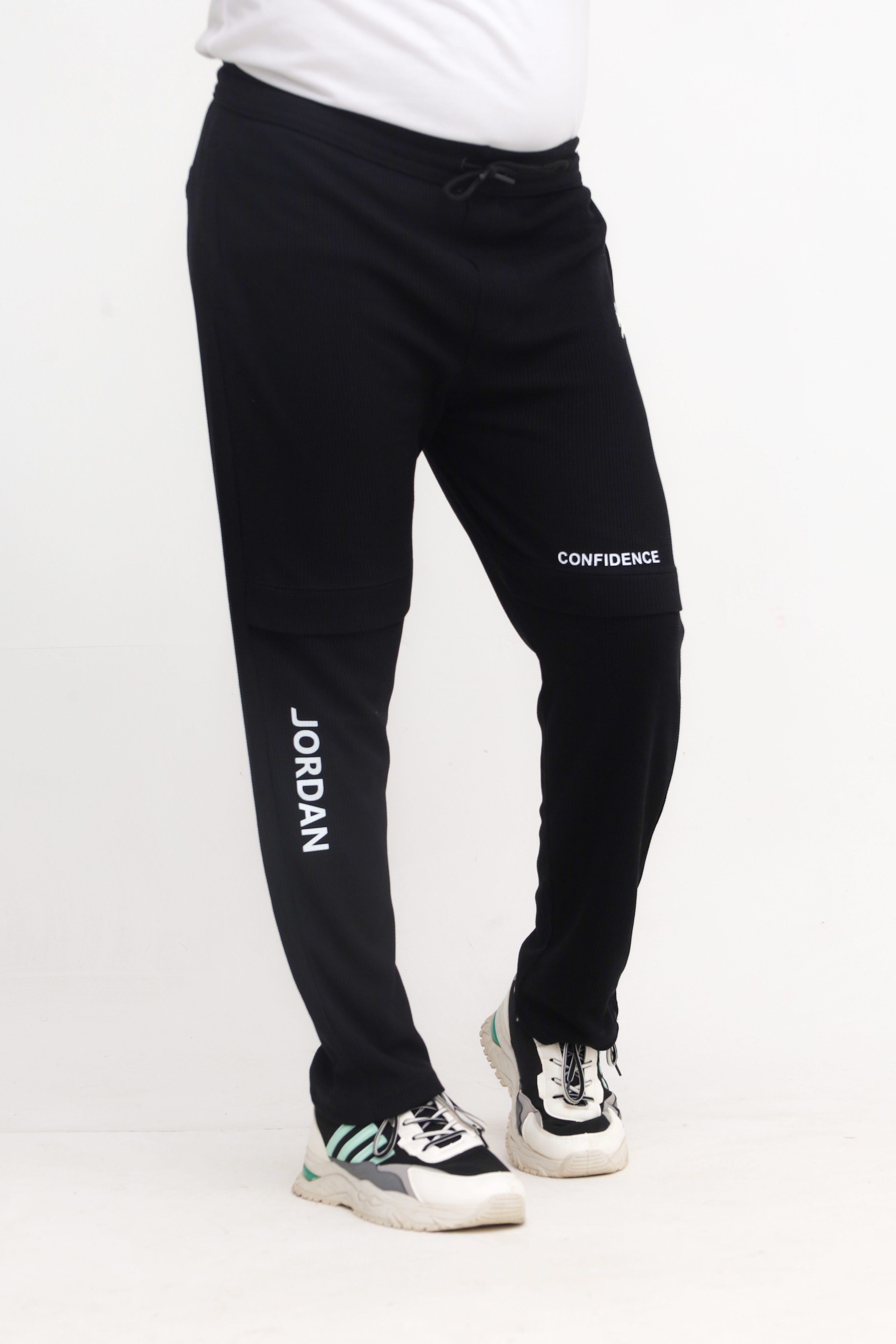 Button & Threads Men's Jordon Black Jacquard Trousers - button & threads