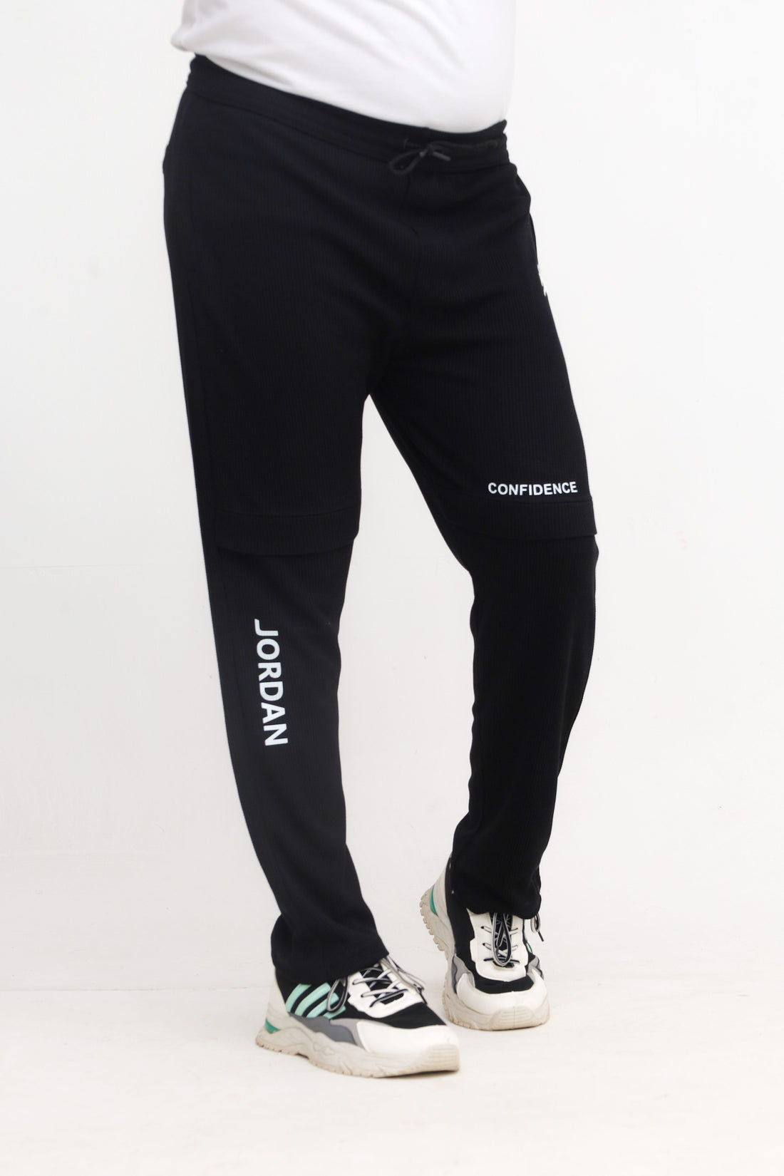 Button & Threads Men's Jordon Black Jacquard Trousers - button & threads