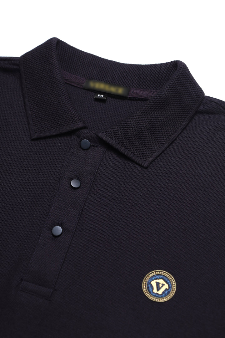 Button & Threads Men's Navy Blue  Executive Collar Shirt - button & threads