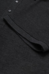 Button & Threads Men's Charcoal Grey Executive Collar Shirt - button & threads