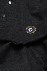 Button & Threads Men's Charcoal Grey Executive Collar Shirt - button & threads