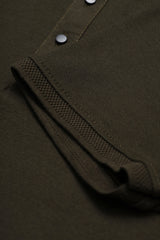 Button & Threads Men's Commando Green Executive Collar Shirt - button & threads