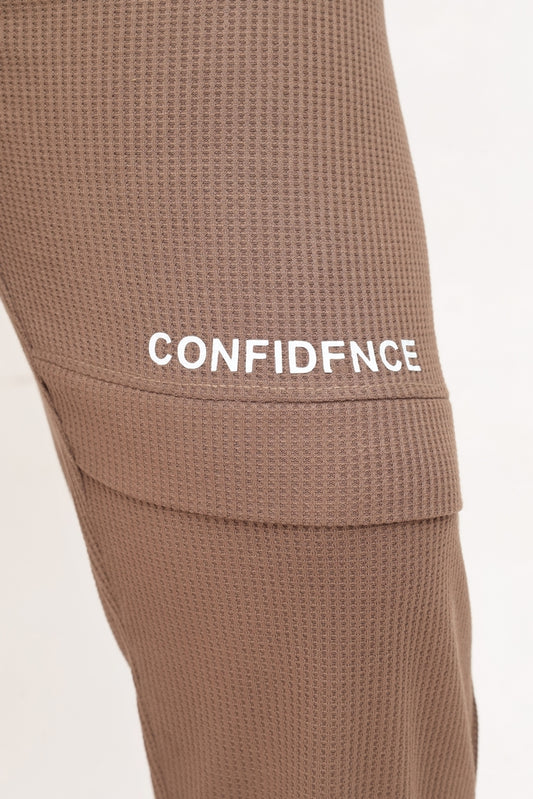 Button & Threads Men's Jordon Brown Jacquard Trousers