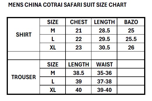 Men China Cotrai Safari Suit-Skin-Louis-Viton