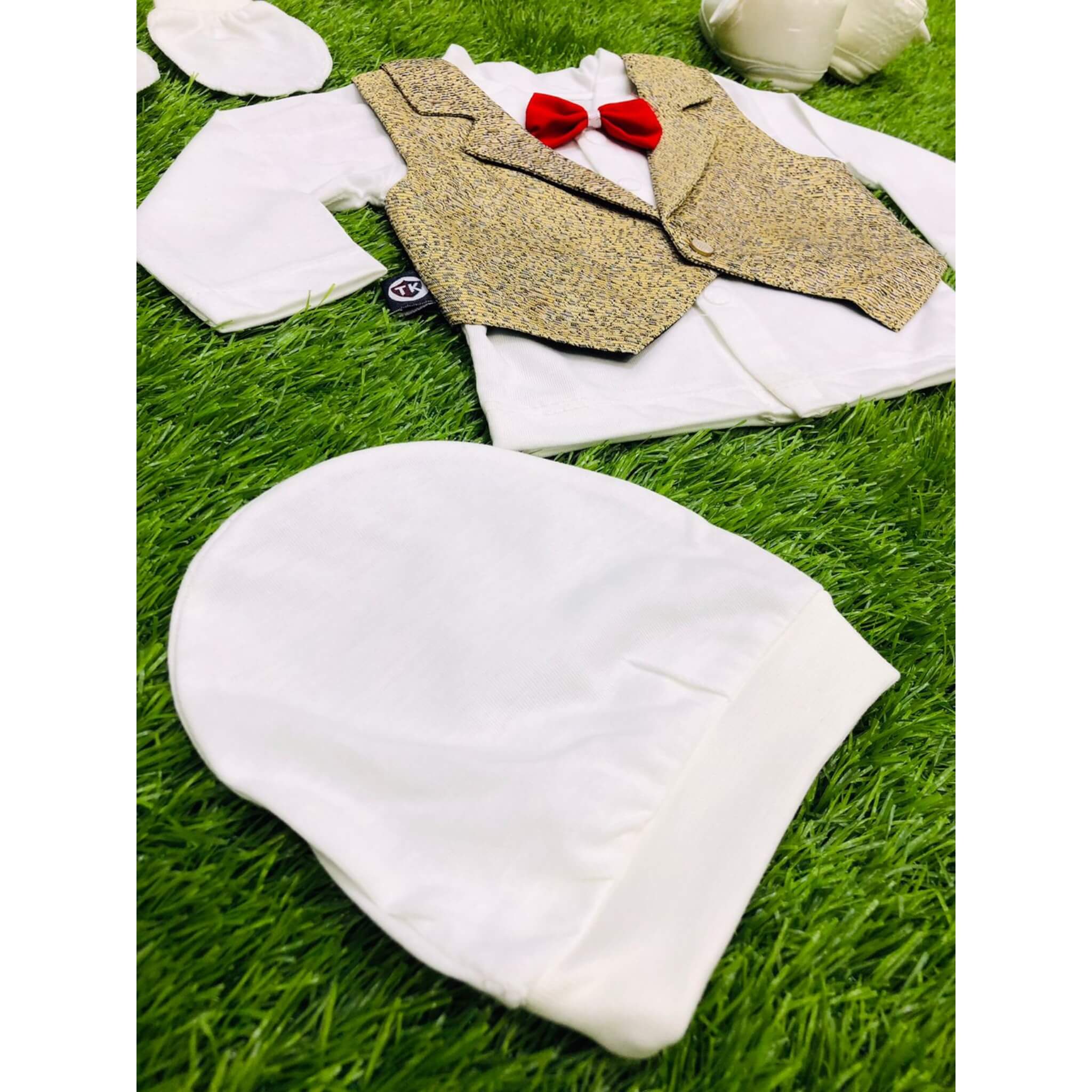 Button & Threads™-Boy 0-3 Months Dress Light Brown - button & threads