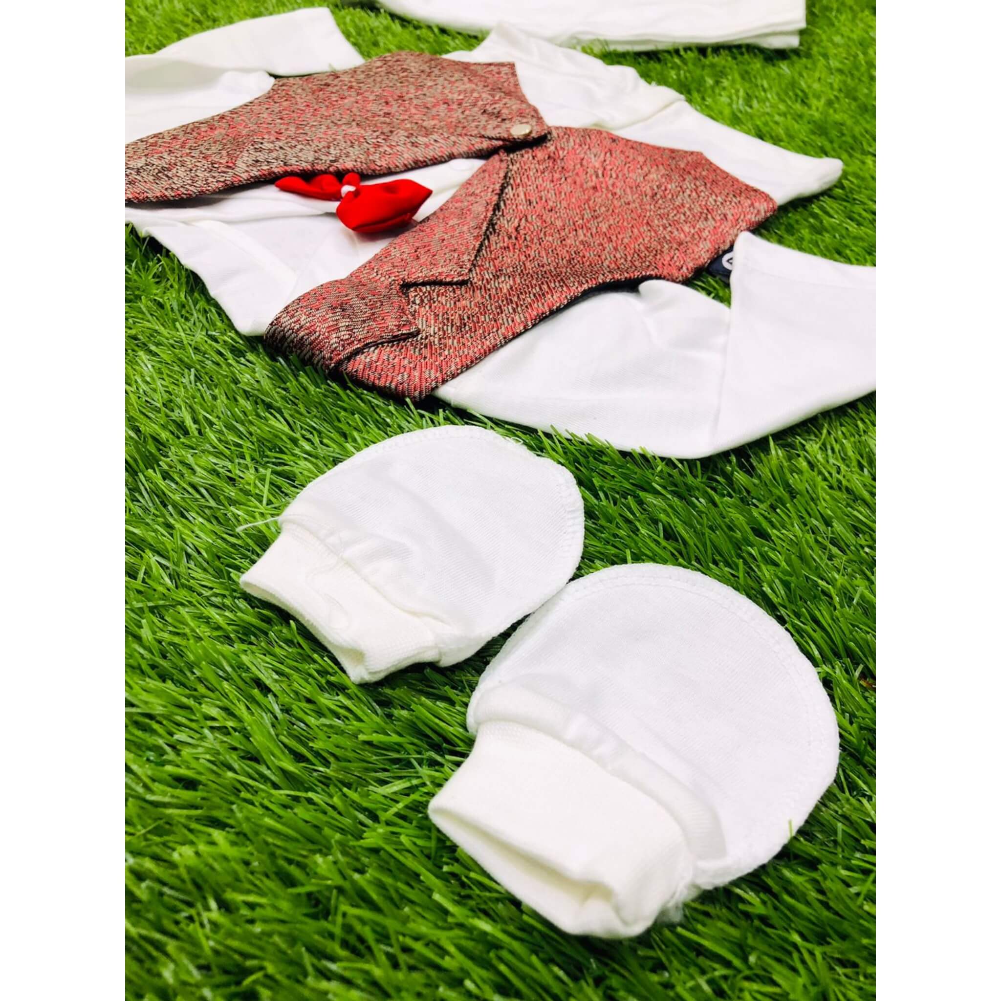 Button & Threads™-Boy 0-3 Months Dress Mehroon - button & threads
