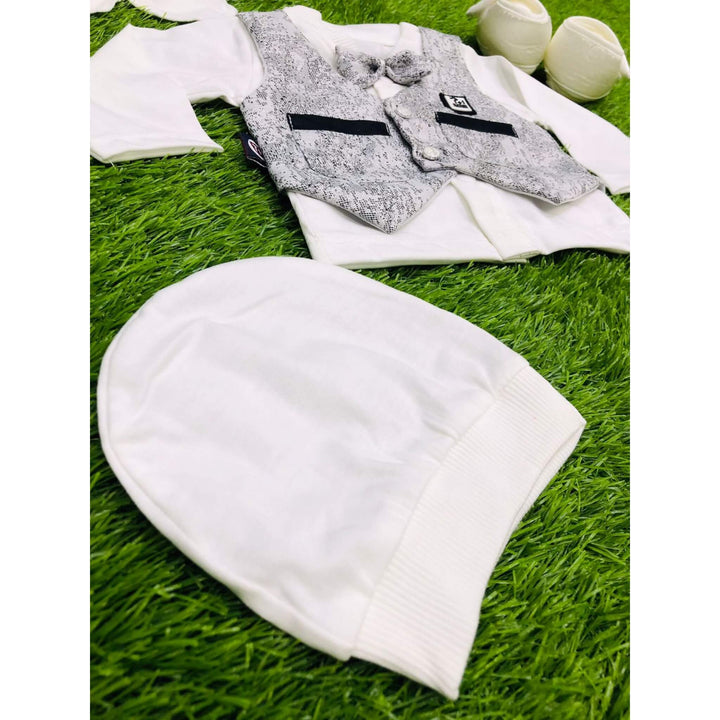 Button & Threads™-Boy 0-3 Months Dress Grey - button & threads