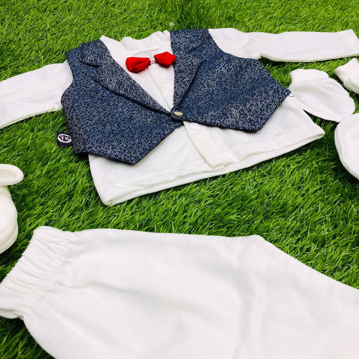 Button & Threads™-Boy 0-3 Months Dress Navy Blue - button & threads